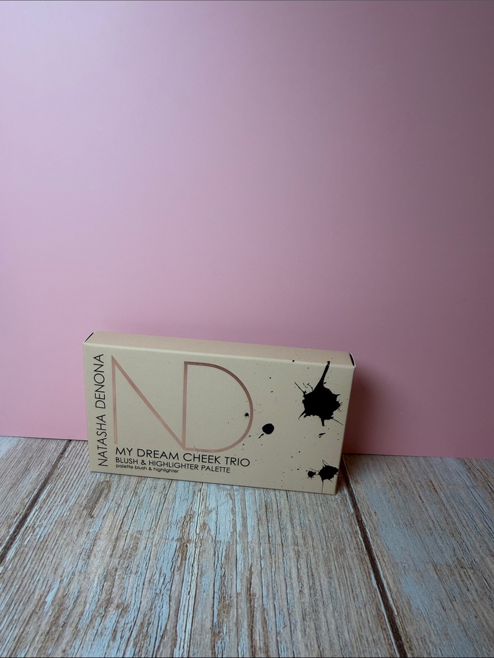 Natasha Denona My Dream Cheek Trio Blush & Highlighter in Cream and Peach